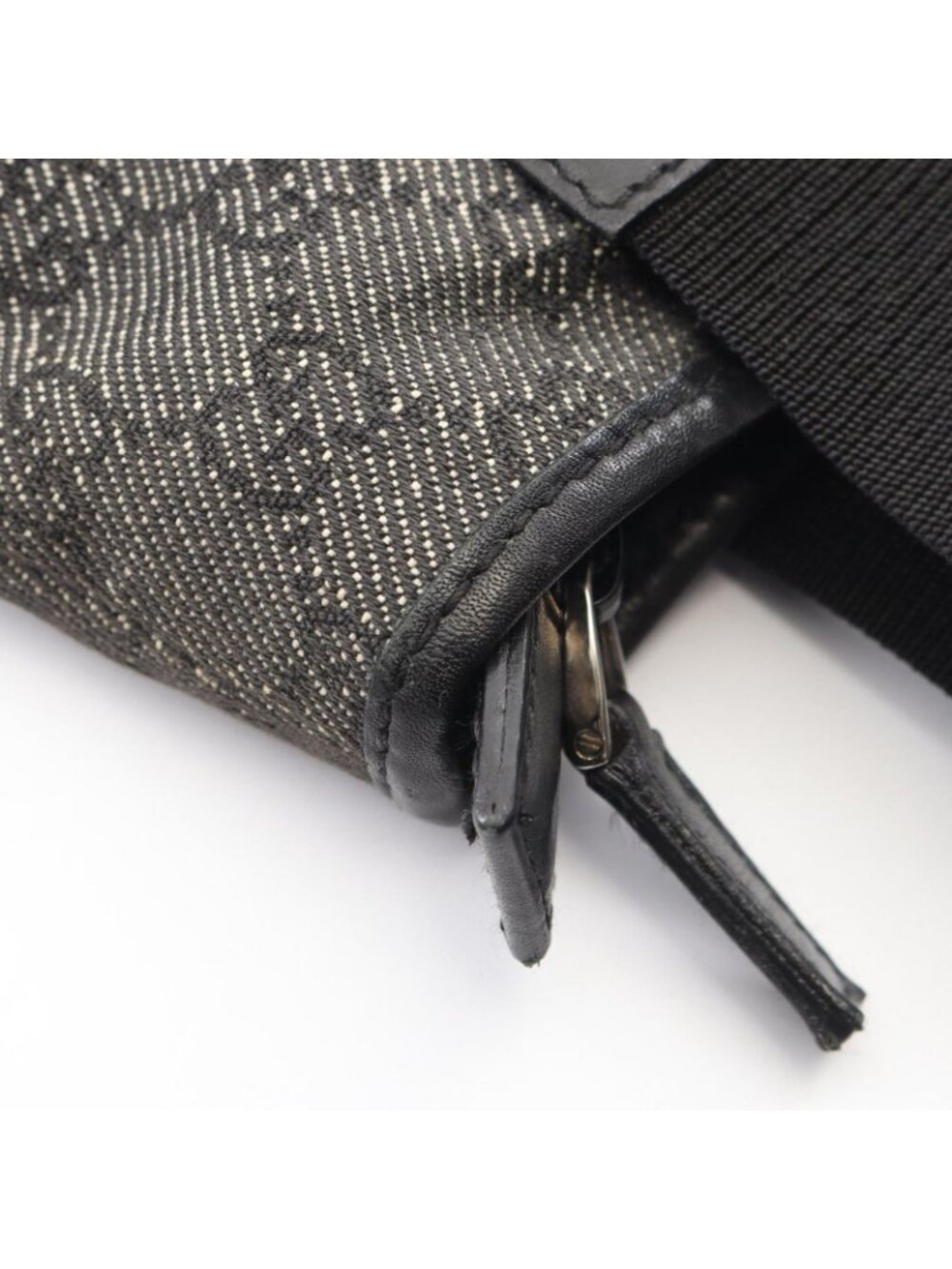 Gucci Shoulder Bag GG Canvas Gray Black - Picture 9 of 10